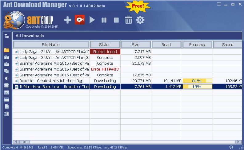 downloading Ant Download Manager Pro 2.10.5.86416
