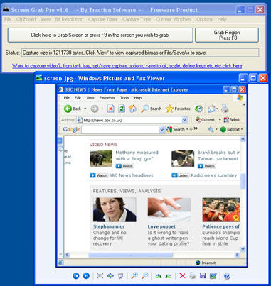 desktop screen grabber