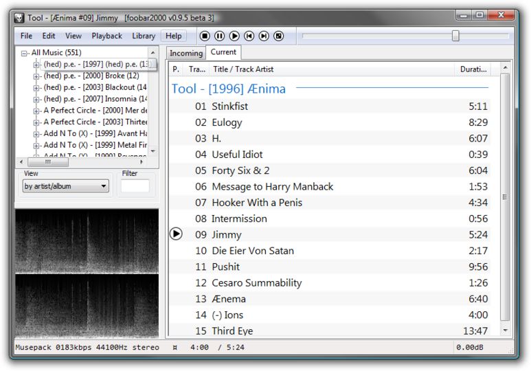 foobar2000 tta