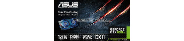 Specifikationerne på Asus' GeForce GTX 650 Ti er sluppet ud