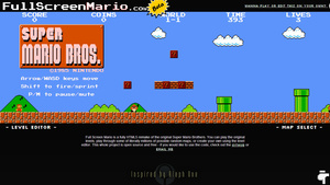 Super Mario resurrected in HTML5