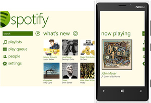 Spotify now on Windows Phone 8