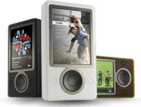 Zune kauppojen hyllyille Yhdysvalloissa