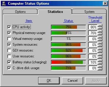 Download Computer Status Monitor v3.3 - AfterDawn: Software downloads